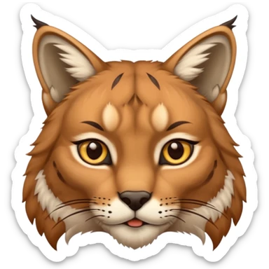 Tête de lynx sticker