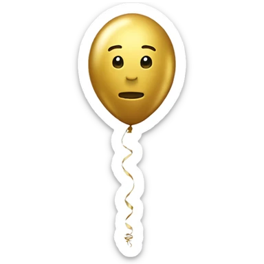 Balloon 2025 golden  sticker