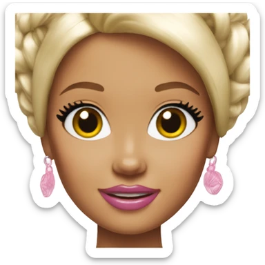 Barbie doll sticker