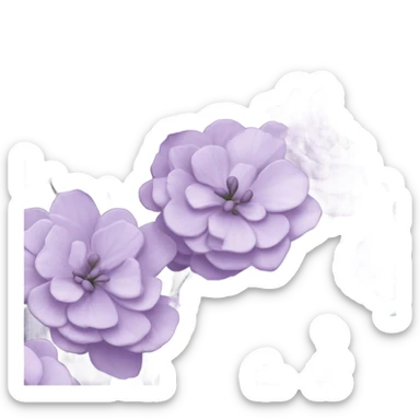 pale purple flower bouquet  sticker