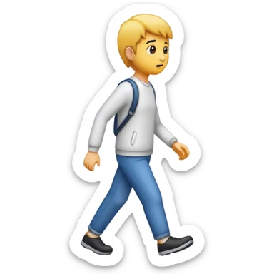 Walk sticker