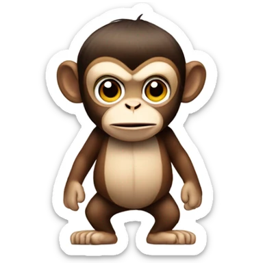Robbie Williams as a monkey sticker