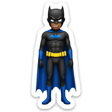 Bat man standing sticker