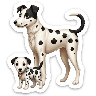 Belgium shepherd with Dalmatian  sticker
