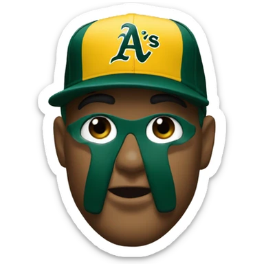 Oakland Athletics maskot sticker