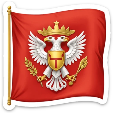 peux tu me générer le drapeau de l'empire romain sticker