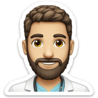 Jewish girl friend with ophthalmologist tall Arabic boy with beard sticker