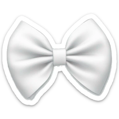 cute white bow sticker