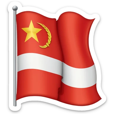 Wavy soviet union flag emoji sticker