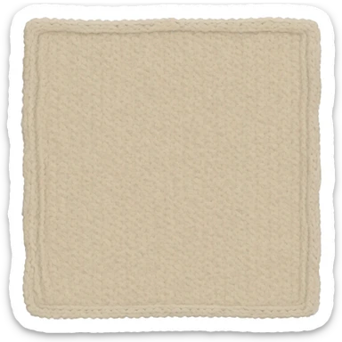 Cream knit blanket  sticker