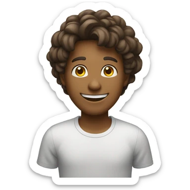 Com um sorriso de safado sticker