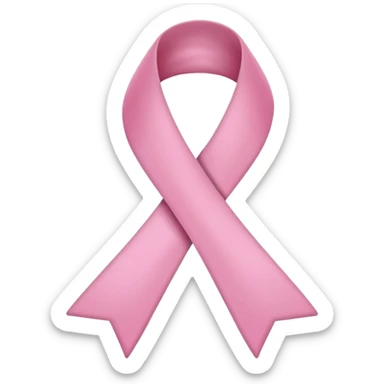 Lazo rosa cáncer mama sticker