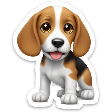 beagle puppy sticker