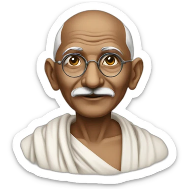 Mahatma Gandhi  sticker