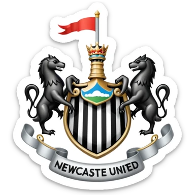 Newcastle United logo sticker