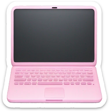 light pink laptop sticker