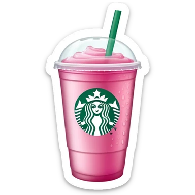 Starbucks pink drink cup sticker
