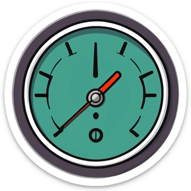 broken pressure gauge sticker