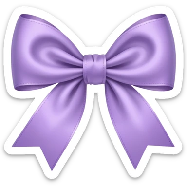 artsy bow delicate pastel purple colour sticker