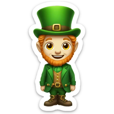 little leprechaun   sticker