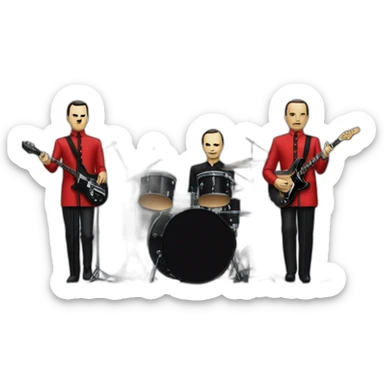 the band Kraftwerk playing live sticker