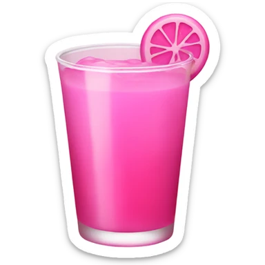 Pink drink sticker