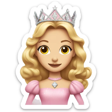 Glinda the good witch wearing pink  sticker
