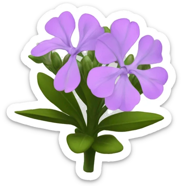 phlox black sticker