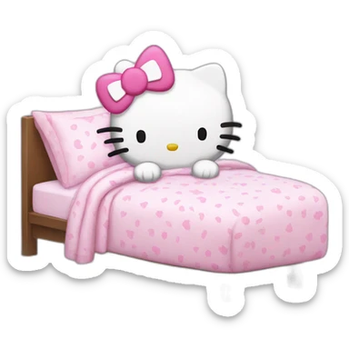 Hello kitty sleep sticker