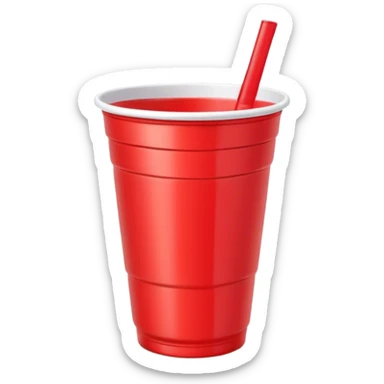 one red solo cup sticker