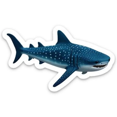 Whale shark sticker