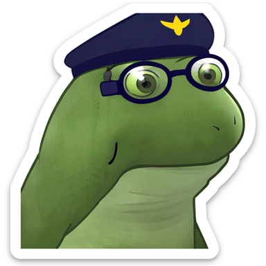 bufo the pilot sticker