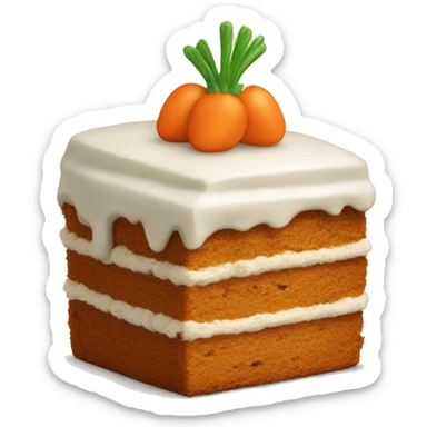 carrot cake sticker