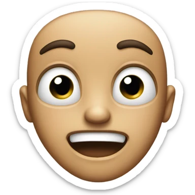 Surprise face sticker