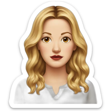 drew barrymore serious sticker