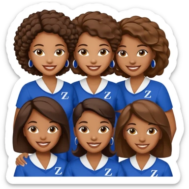 Black women zeta phi beta sorority sticker