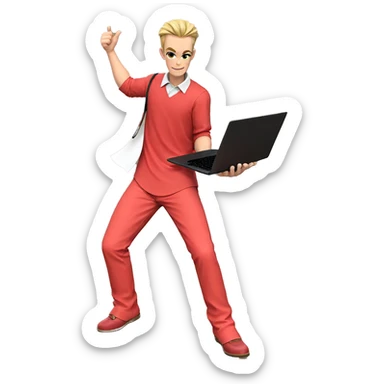 working solo with confidence sticker