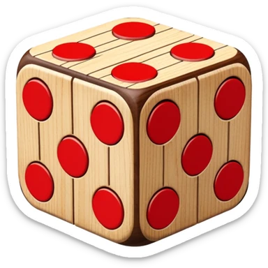pachisi dice sticker