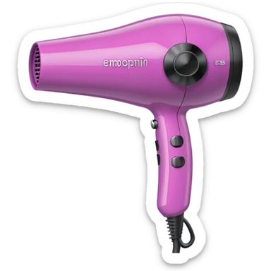 Cute Hair dryer, different designs and pattern sticker