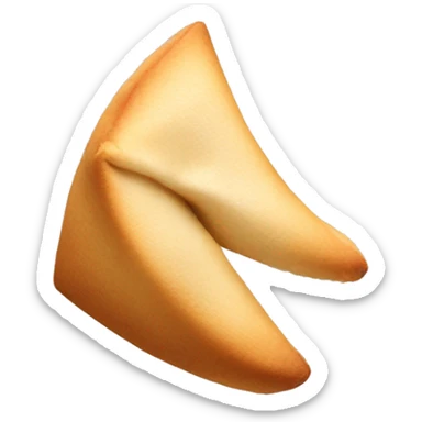 Fortune cookie sticker