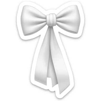 ￼White bow sticker