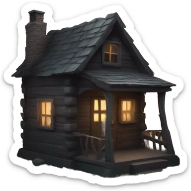 Haunted Cabin in the woods  sticker
