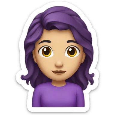 Hada morada con la palabra “cali” sticker