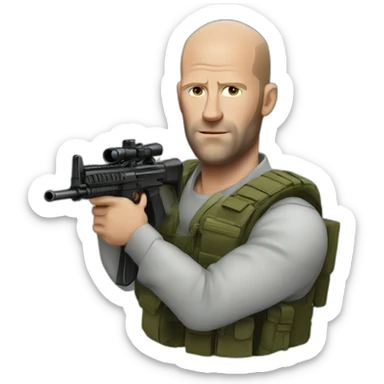 statham with an ak47 sticker