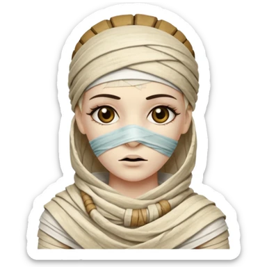 mummy girl sticker