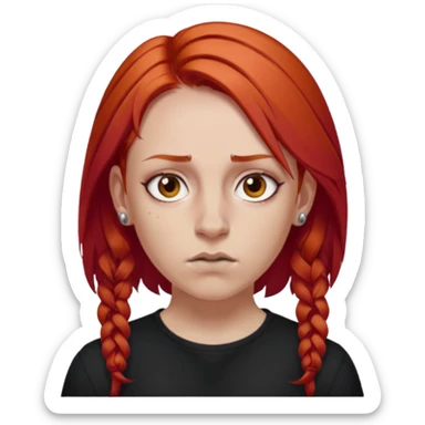 Triathlon Mhairi red hair septum pierced sticker