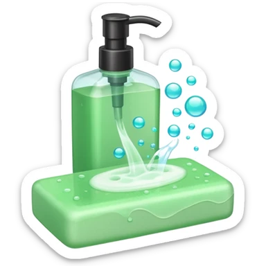 Soap and shampoo sticker