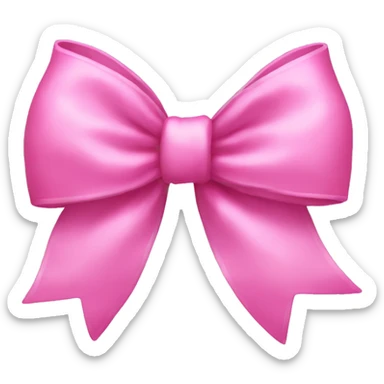 Pink bow sticker