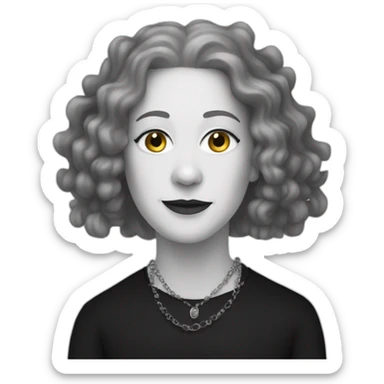 Goth Carole King sticker