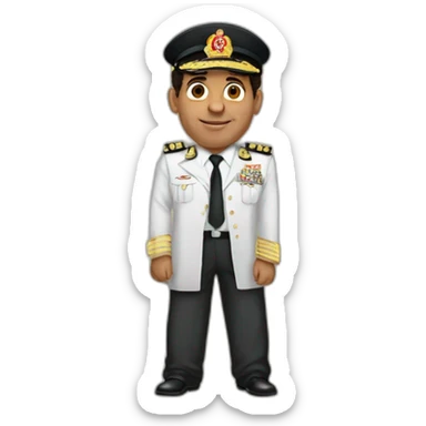 Abdel Fattah El-Sisi standing wearing bajamas sticker